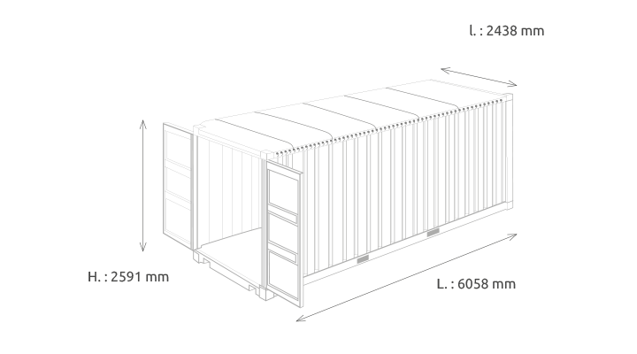 CONTAINER OPEN TOP 20 PIEDS – Image 2