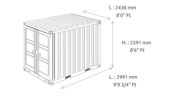 CONTAINER DRY 10 PIEDS – Image 2